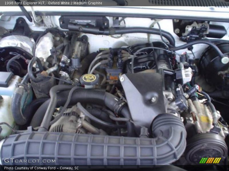 Oxford White / Medium Graphite 1998 Ford Explorer XLT