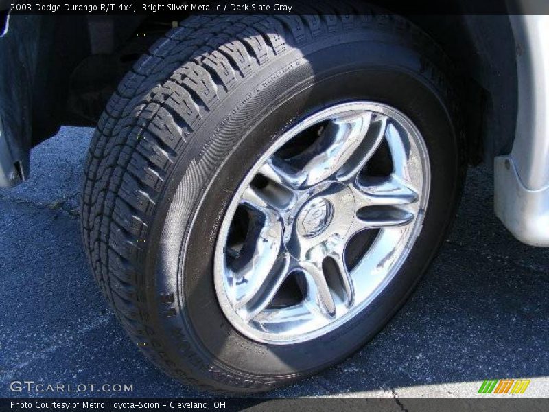 Bright Silver Metallic / Dark Slate Gray 2003 Dodge Durango R/T 4x4
