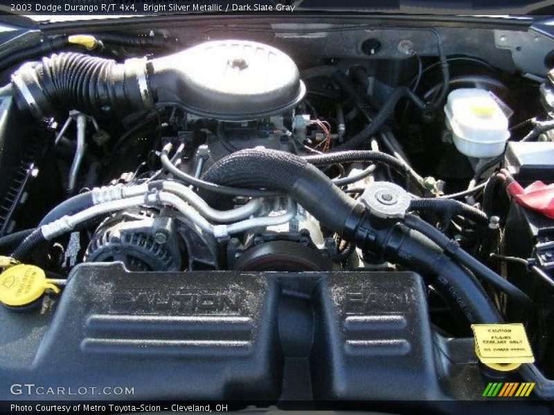 Bright Silver Metallic / Dark Slate Gray 2003 Dodge Durango R/T 4x4