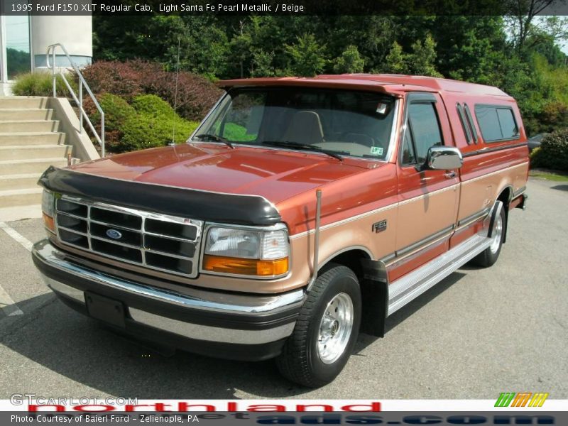 Light Santa Fe Pearl Metallic / Beige 1995 Ford F150 XLT Regular Cab