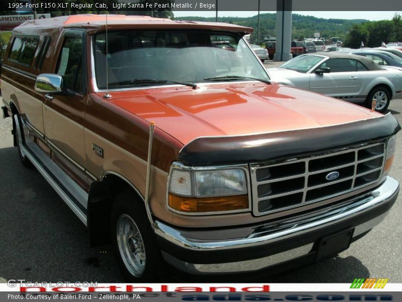 Light Santa Fe Pearl Metallic / Beige 1995 Ford F150 XLT Regular Cab