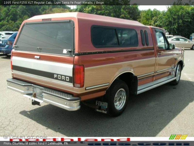 Light Santa Fe Pearl Metallic / Beige 1995 Ford F150 XLT Regular Cab