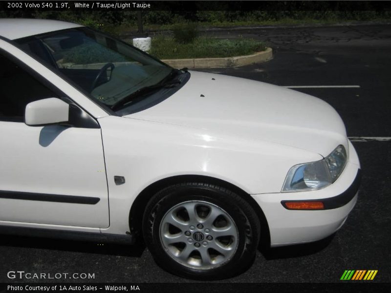 White / Taupe/Light Taupe 2002 Volvo S40 1.9T