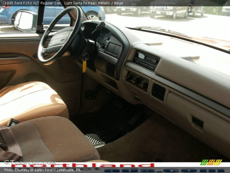 Light Santa Fe Pearl Metallic / Beige 1995 Ford F150 XLT Regular Cab