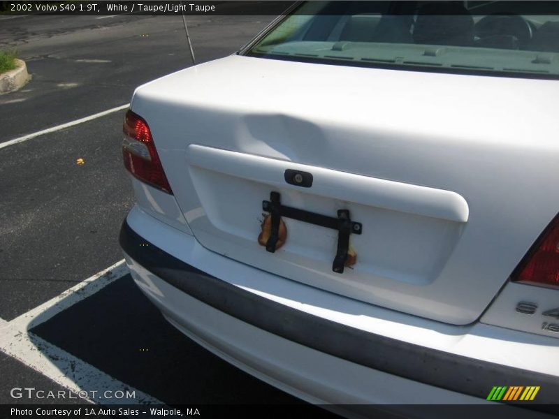 White / Taupe/Light Taupe 2002 Volvo S40 1.9T
