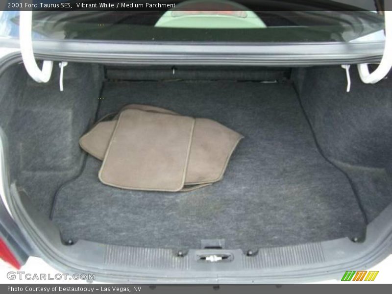 Vibrant White / Medium Parchment 2001 Ford Taurus SES