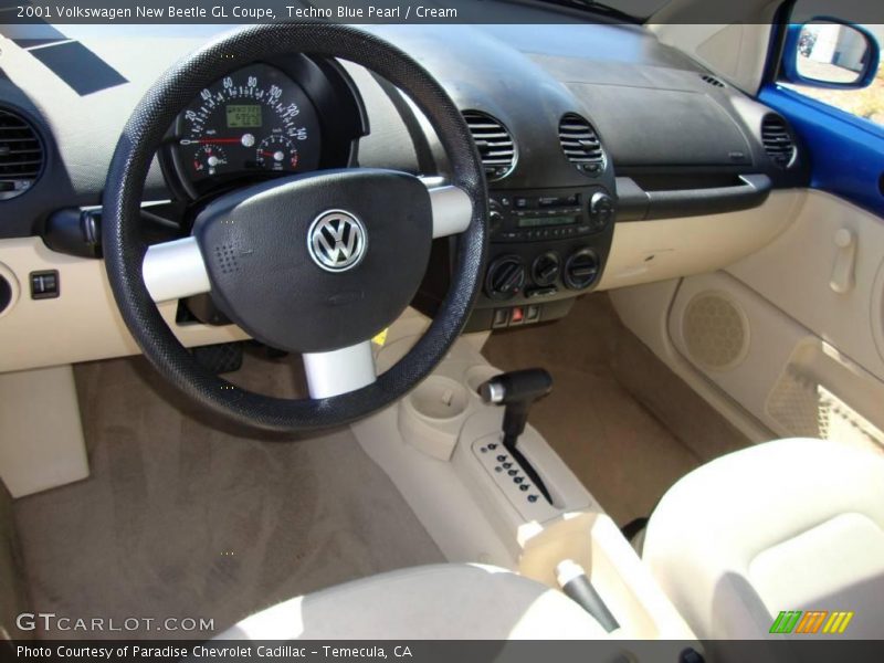 Techno Blue Pearl / Cream 2001 Volkswagen New Beetle GL Coupe