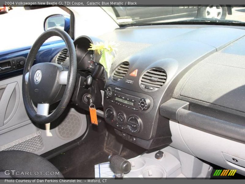 Galactic Blue Metallic / Black 2004 Volkswagen New Beetle GL TDI Coupe