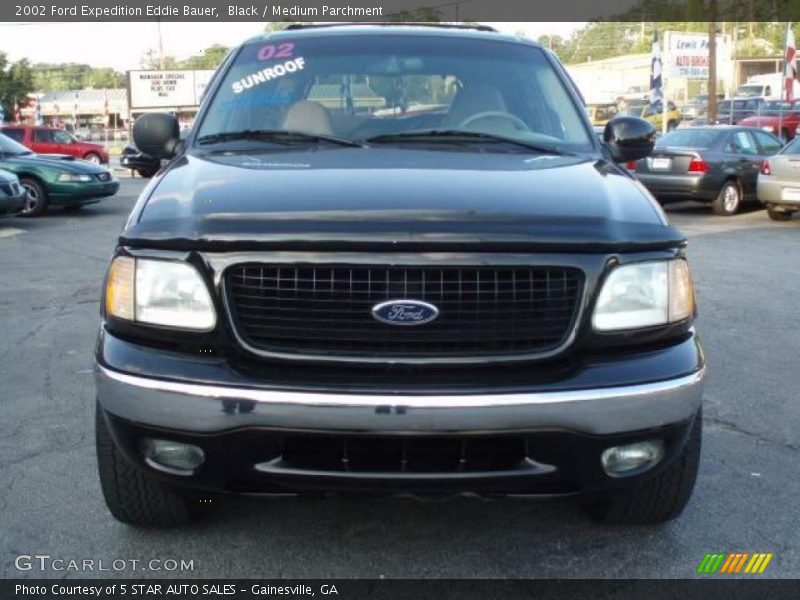 Black / Medium Parchment 2002 Ford Expedition Eddie Bauer