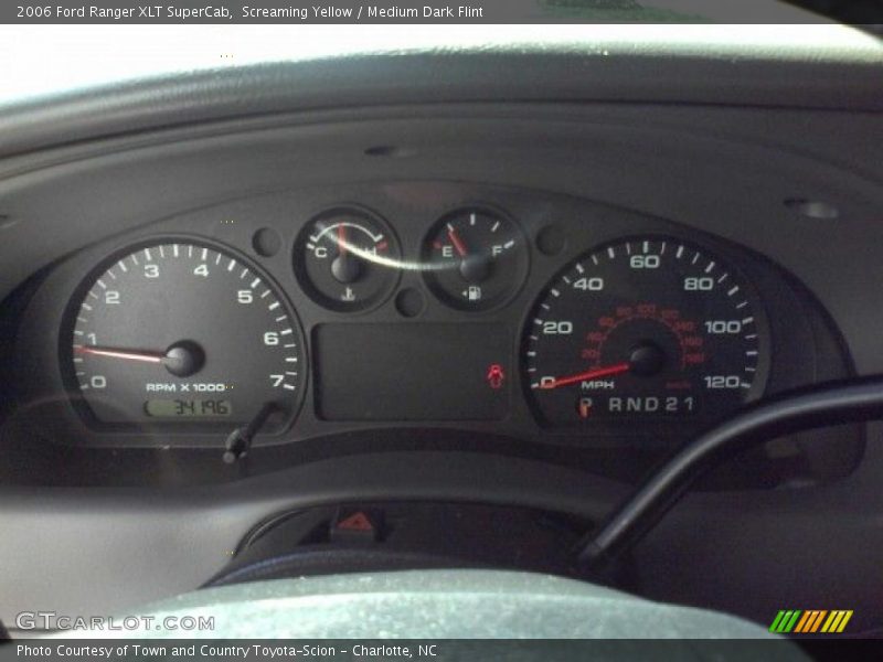 Screaming Yellow / Medium Dark Flint 2006 Ford Ranger XLT SuperCab