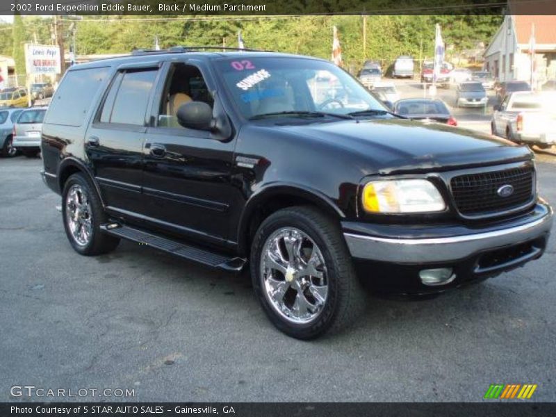 Black / Medium Parchment 2002 Ford Expedition Eddie Bauer