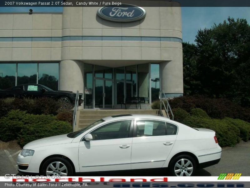 Candy White / Pure Beige 2007 Volkswagen Passat 2.0T Sedan