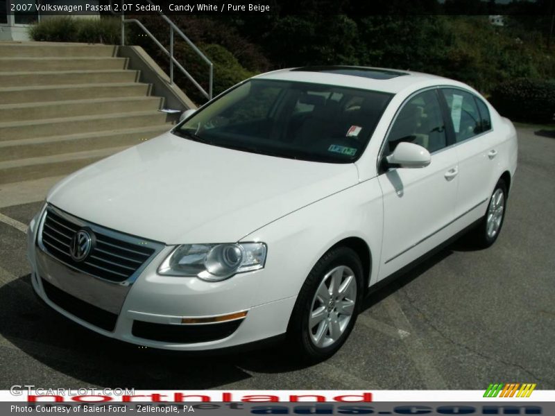 Candy White / Pure Beige 2007 Volkswagen Passat 2.0T Sedan