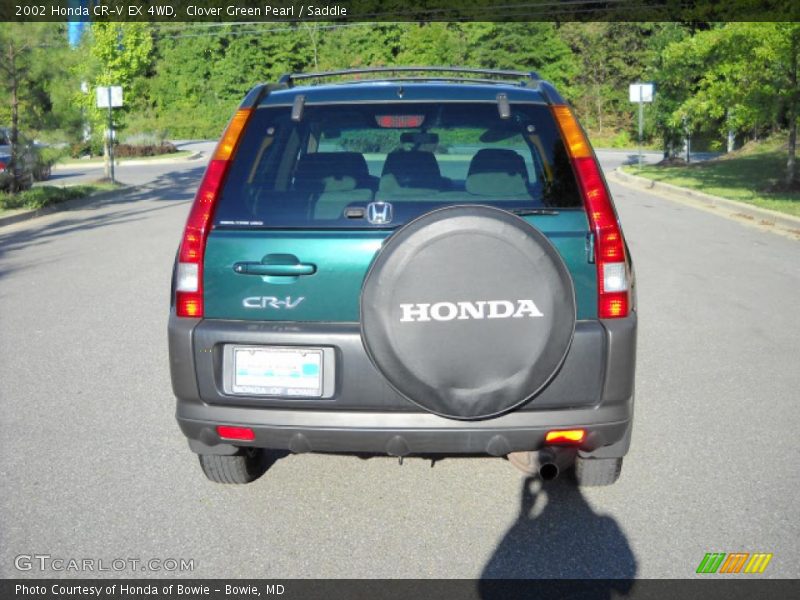 Clover Green Pearl / Saddle 2002 Honda CR-V EX 4WD