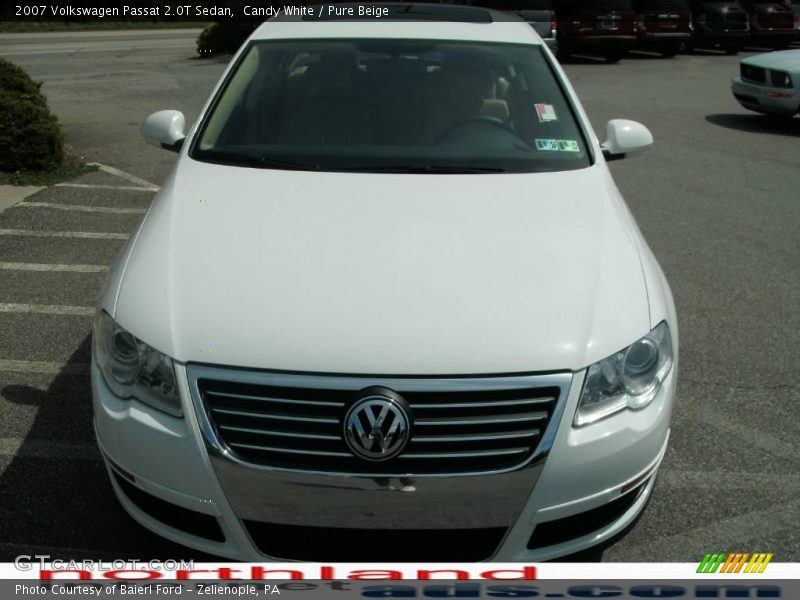 Candy White / Pure Beige 2007 Volkswagen Passat 2.0T Sedan