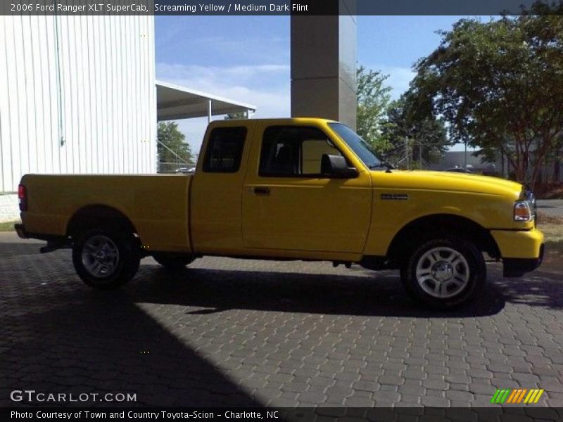 Screaming Yellow / Medium Dark Flint 2006 Ford Ranger XLT SuperCab