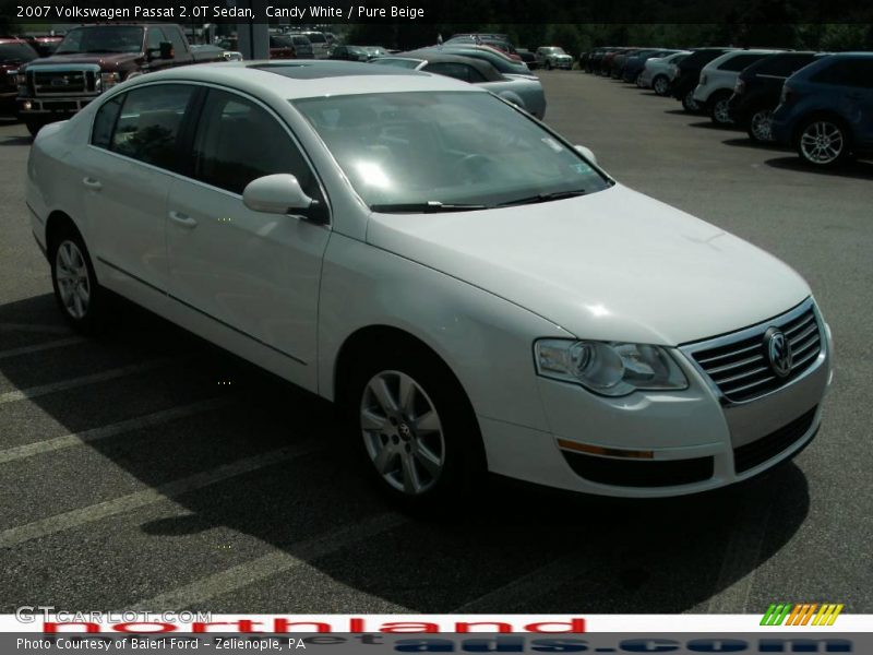 Candy White / Pure Beige 2007 Volkswagen Passat 2.0T Sedan