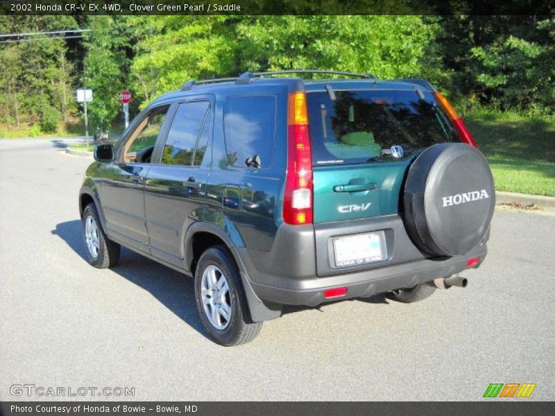 Clover Green Pearl / Saddle 2002 Honda CR-V EX 4WD