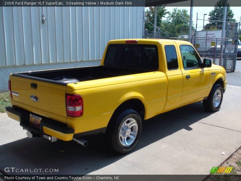 Screaming Yellow / Medium Dark Flint 2006 Ford Ranger XLT SuperCab