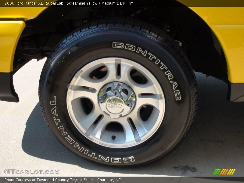 Screaming Yellow / Medium Dark Flint 2006 Ford Ranger XLT SuperCab