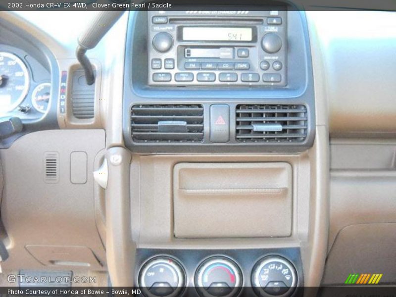 Clover Green Pearl / Saddle 2002 Honda CR-V EX 4WD