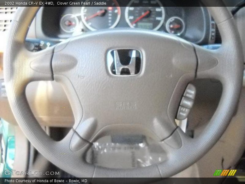 Clover Green Pearl / Saddle 2002 Honda CR-V EX 4WD