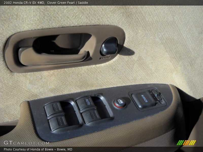 Clover Green Pearl / Saddle 2002 Honda CR-V EX 4WD