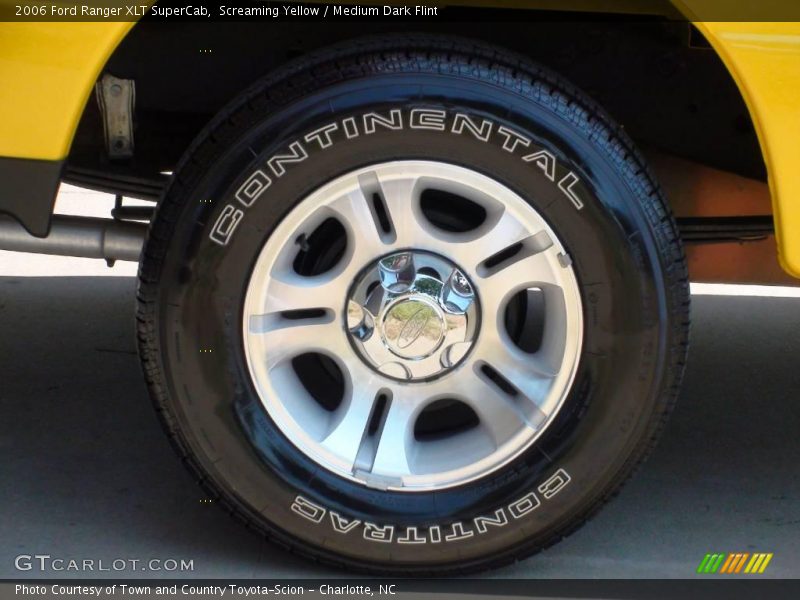 Screaming Yellow / Medium Dark Flint 2006 Ford Ranger XLT SuperCab