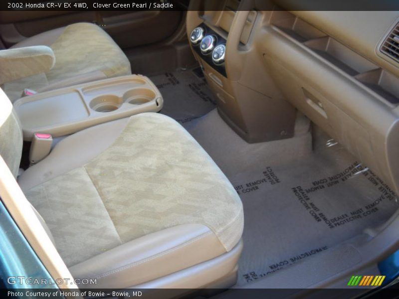 Clover Green Pearl / Saddle 2002 Honda CR-V EX 4WD