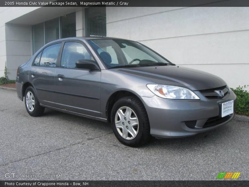 Magnesium Metallic / Gray 2005 Honda Civic Value Package Sedan