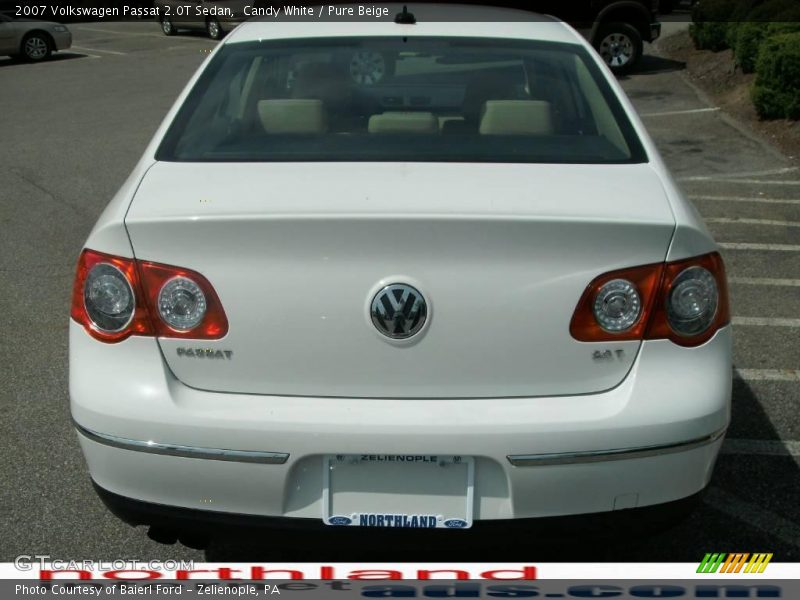 Candy White / Pure Beige 2007 Volkswagen Passat 2.0T Sedan