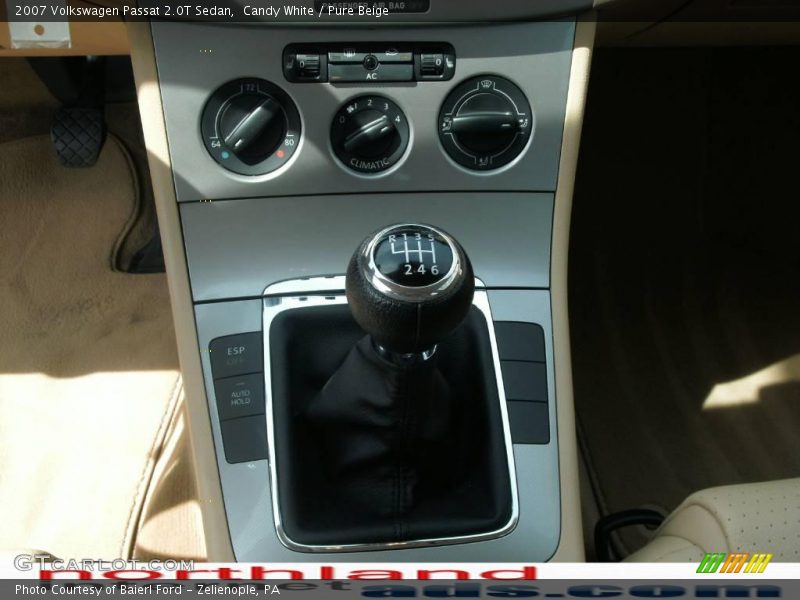 Candy White / Pure Beige 2007 Volkswagen Passat 2.0T Sedan