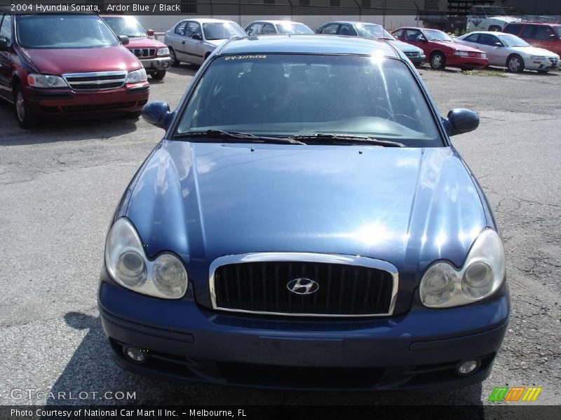 Ardor Blue / Black 2004 Hyundai Sonata