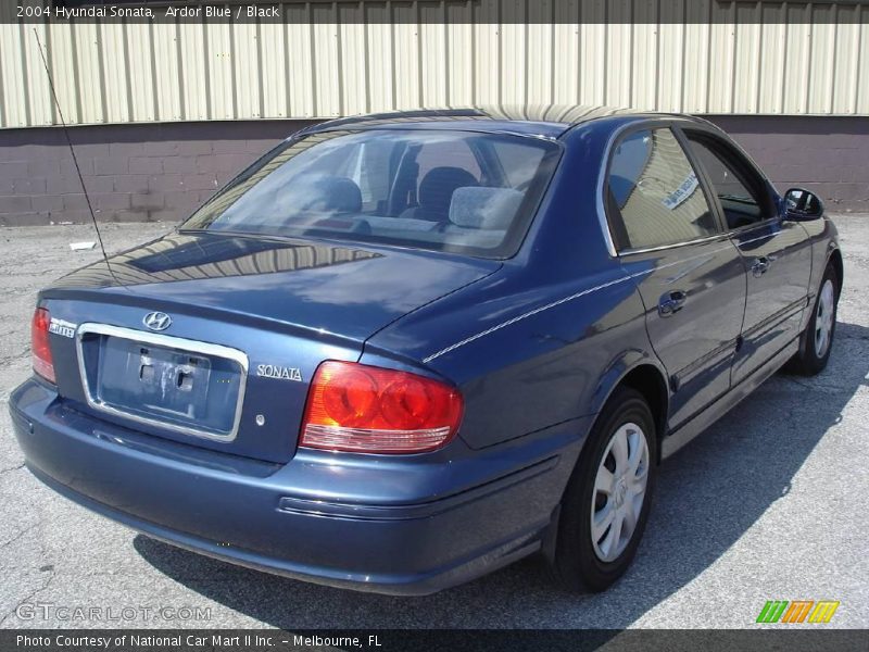 Ardor Blue / Black 2004 Hyundai Sonata