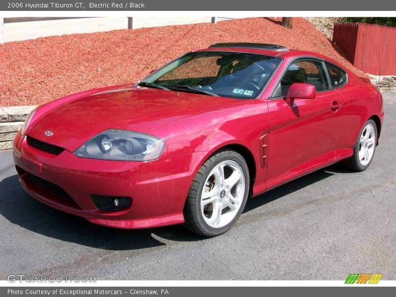 Electric Red / Black 2006 Hyundai Tiburon GT