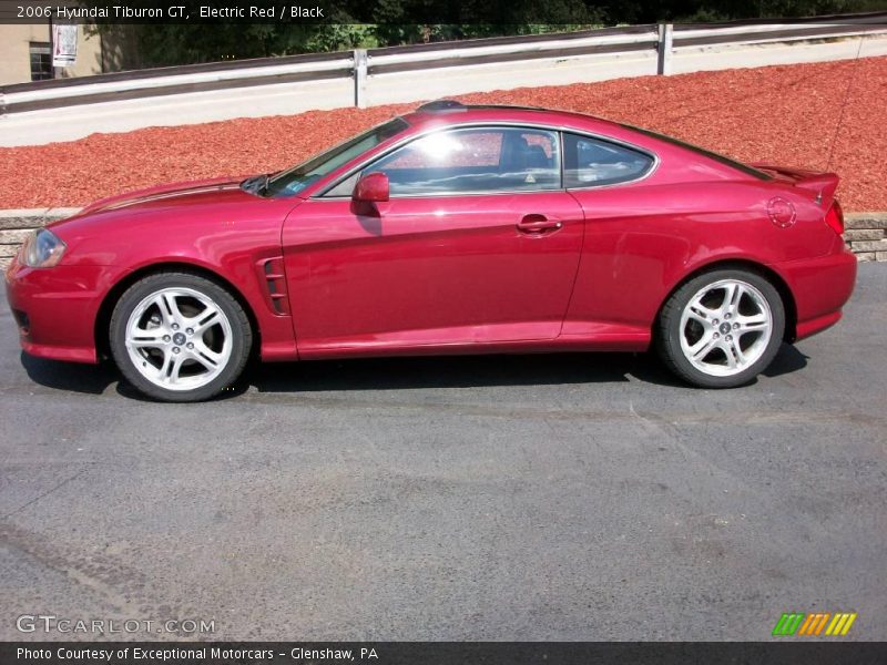 Electric Red / Black 2006 Hyundai Tiburon GT