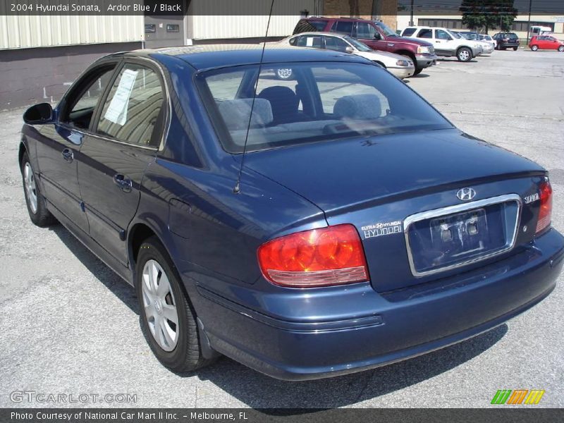 Ardor Blue / Black 2004 Hyundai Sonata