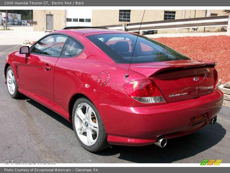 Electric Red / Black 2006 Hyundai Tiburon GT