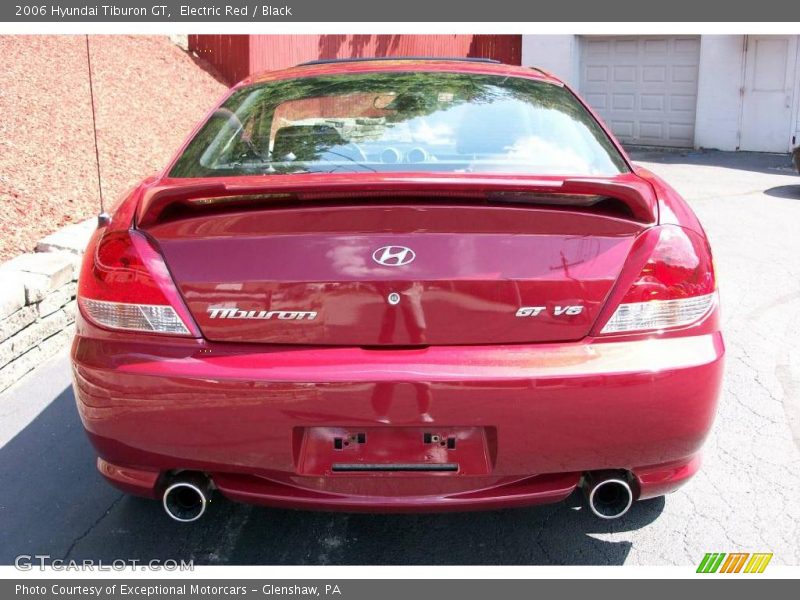 Electric Red / Black 2006 Hyundai Tiburon GT
