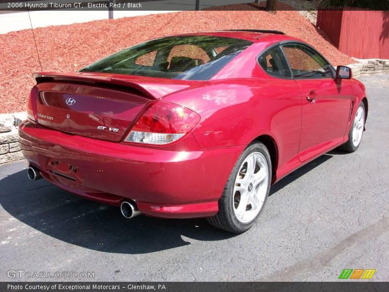 Electric Red / Black 2006 Hyundai Tiburon GT