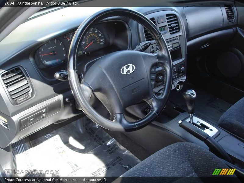 Ardor Blue / Black 2004 Hyundai Sonata