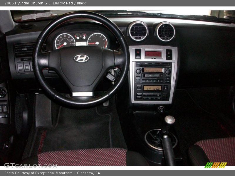 Electric Red / Black 2006 Hyundai Tiburon GT