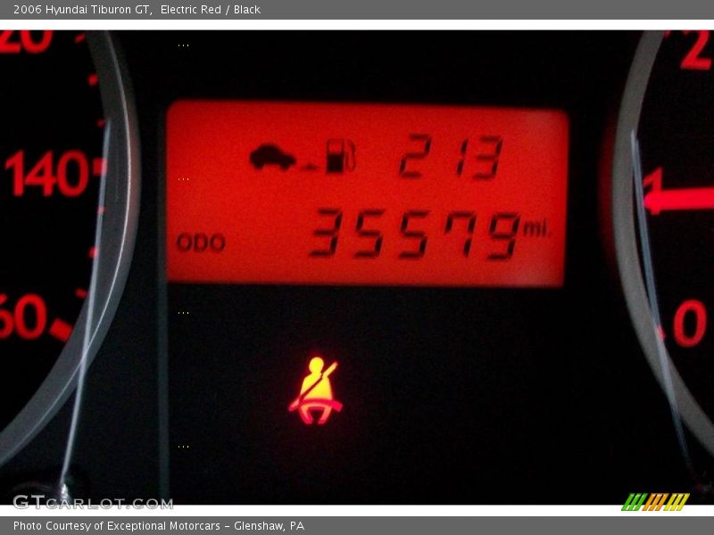 Electric Red / Black 2006 Hyundai Tiburon GT