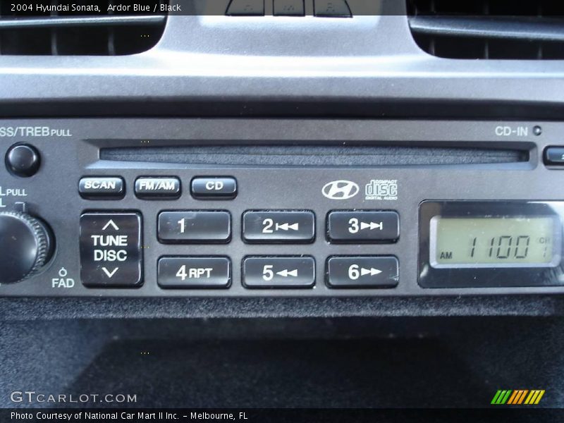 Ardor Blue / Black 2004 Hyundai Sonata