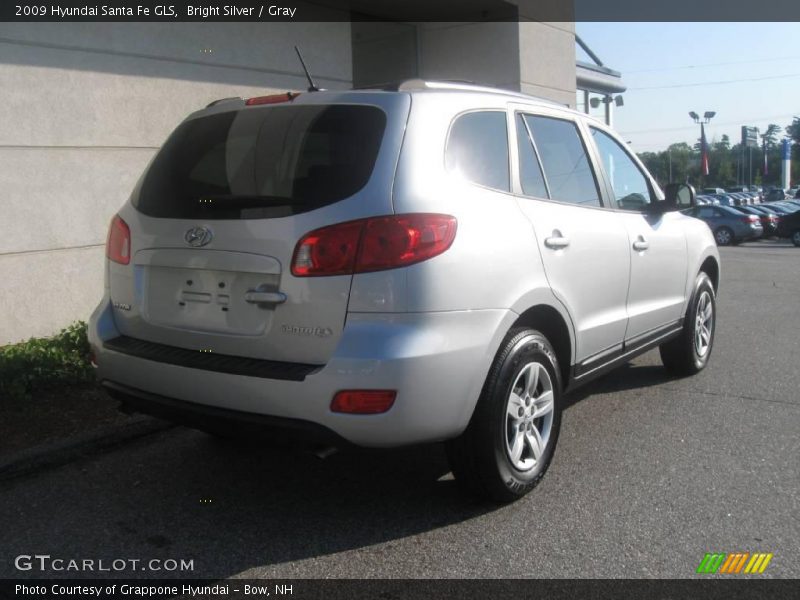 Bright Silver / Gray 2009 Hyundai Santa Fe GLS