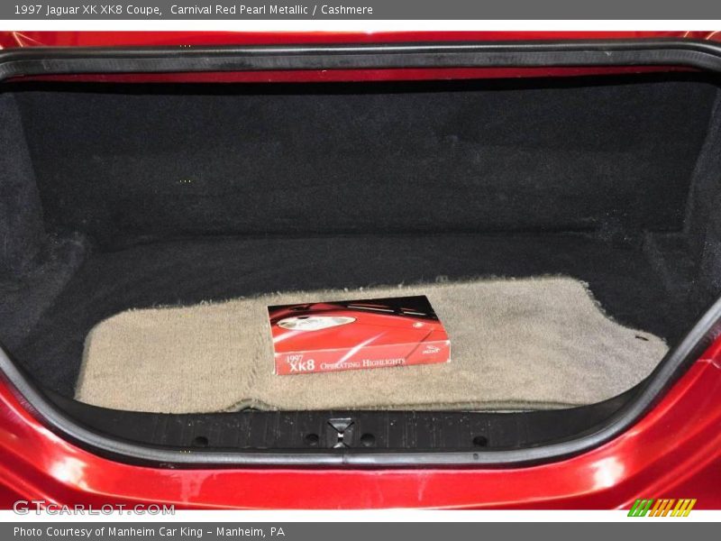 Carnival Red Pearl Metallic / Cashmere 1997 Jaguar XK XK8 Coupe