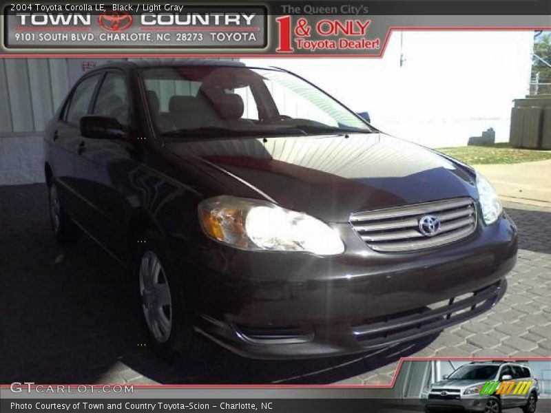 Black / Light Gray 2004 Toyota Corolla LE