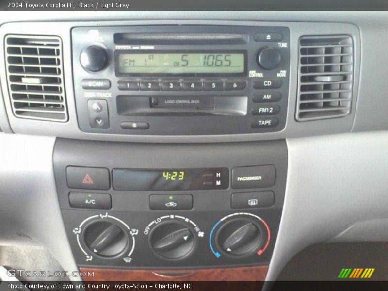 Black / Light Gray 2004 Toyota Corolla LE