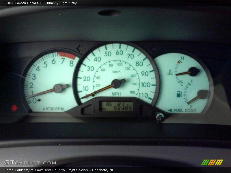 Black / Light Gray 2004 Toyota Corolla LE