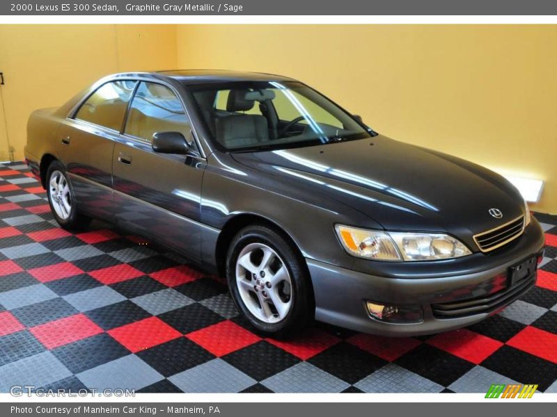 Graphite Gray Metallic / Sage 2000 Lexus ES 300 Sedan